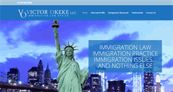 Desktop Screenshot of okekeimmigrationlawyer.com